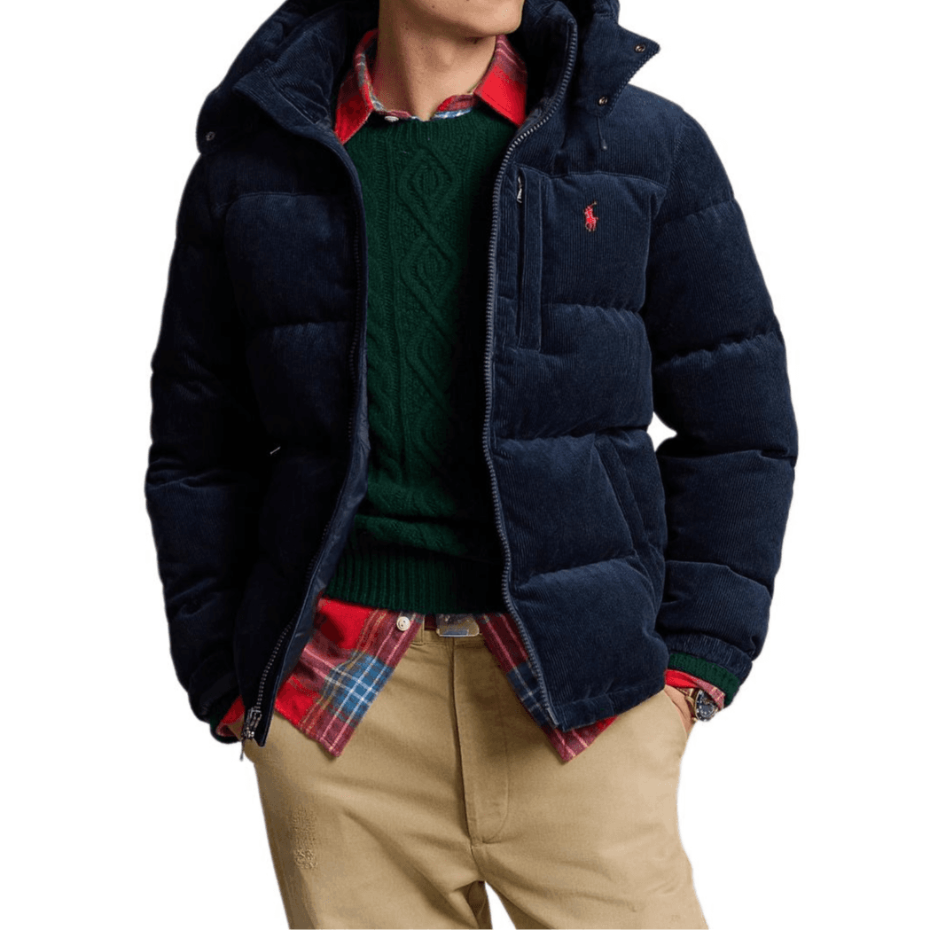 Зимняя куртка Polo Ralph Lauren FW24 Пуховик Мужской Морской Синий - изображение 2