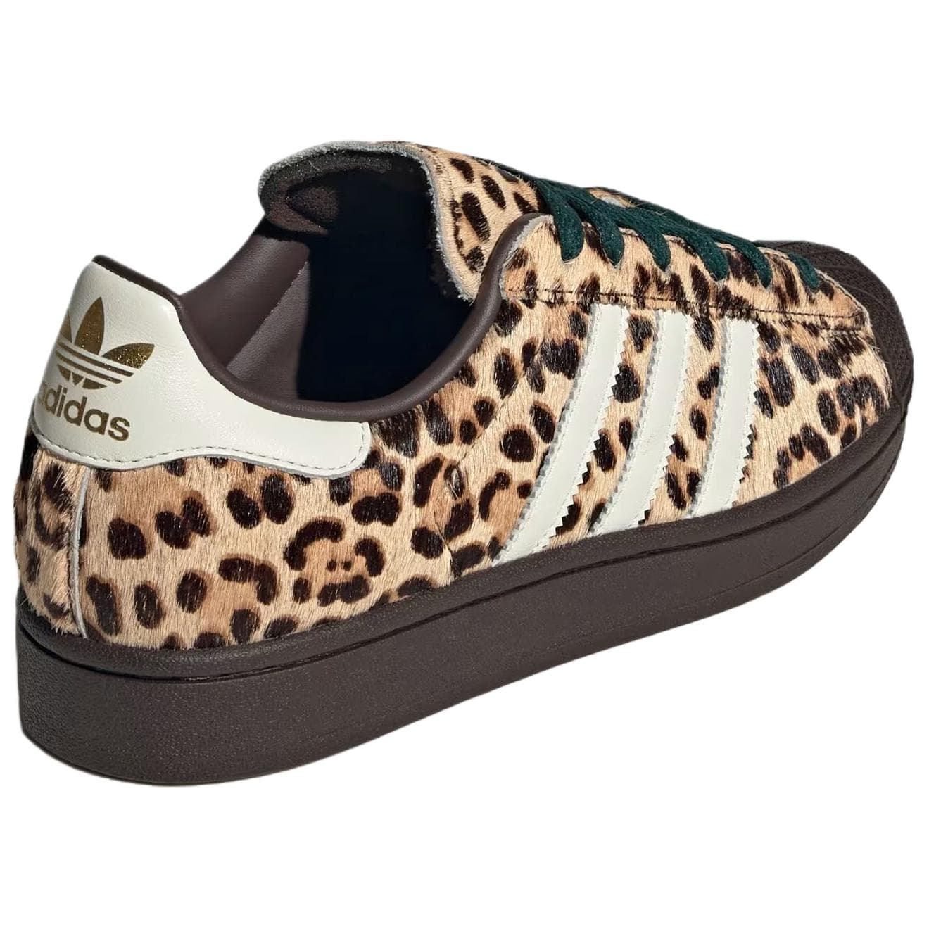 Кроссовки Adidas Originals Superstar 2 Low Топ Скейтборд Обувь Женские Коричневый белый - изображение 4