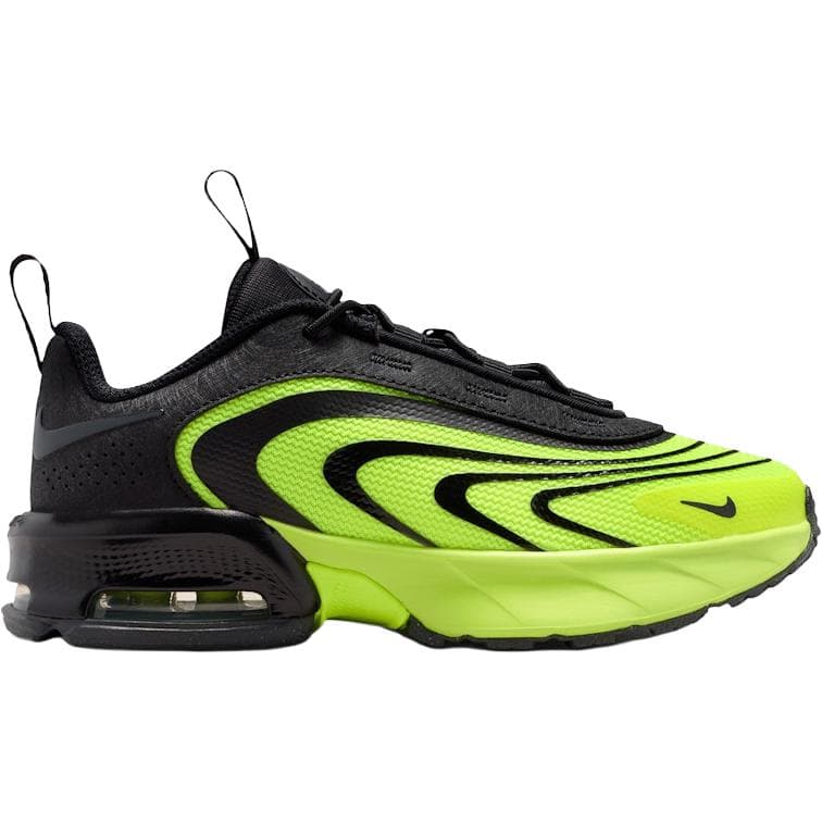 Кроссовки Nike Air MAX Пламя Низкие Кроссовки для Бега Черные Зеленые Детские - изображение 2