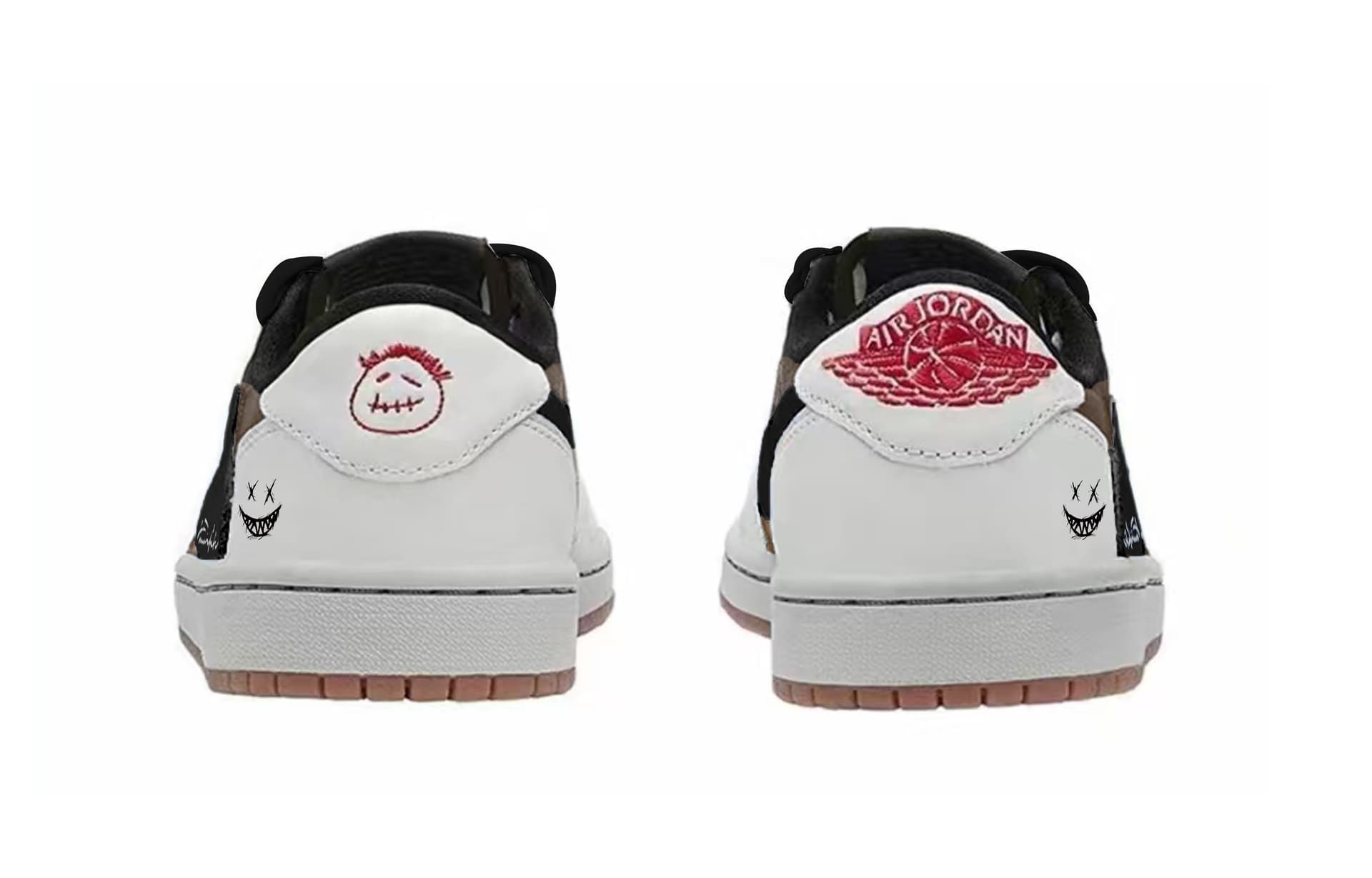 Ретро баскетбольные кроссовки Travis Scott x Jordan Air Jordan 1 - изображение 4