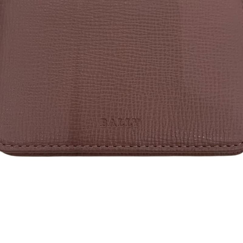 Картхолдер BALLY Клатч Кошелек из коровьей кожи женский розовый коричневый — фото 5