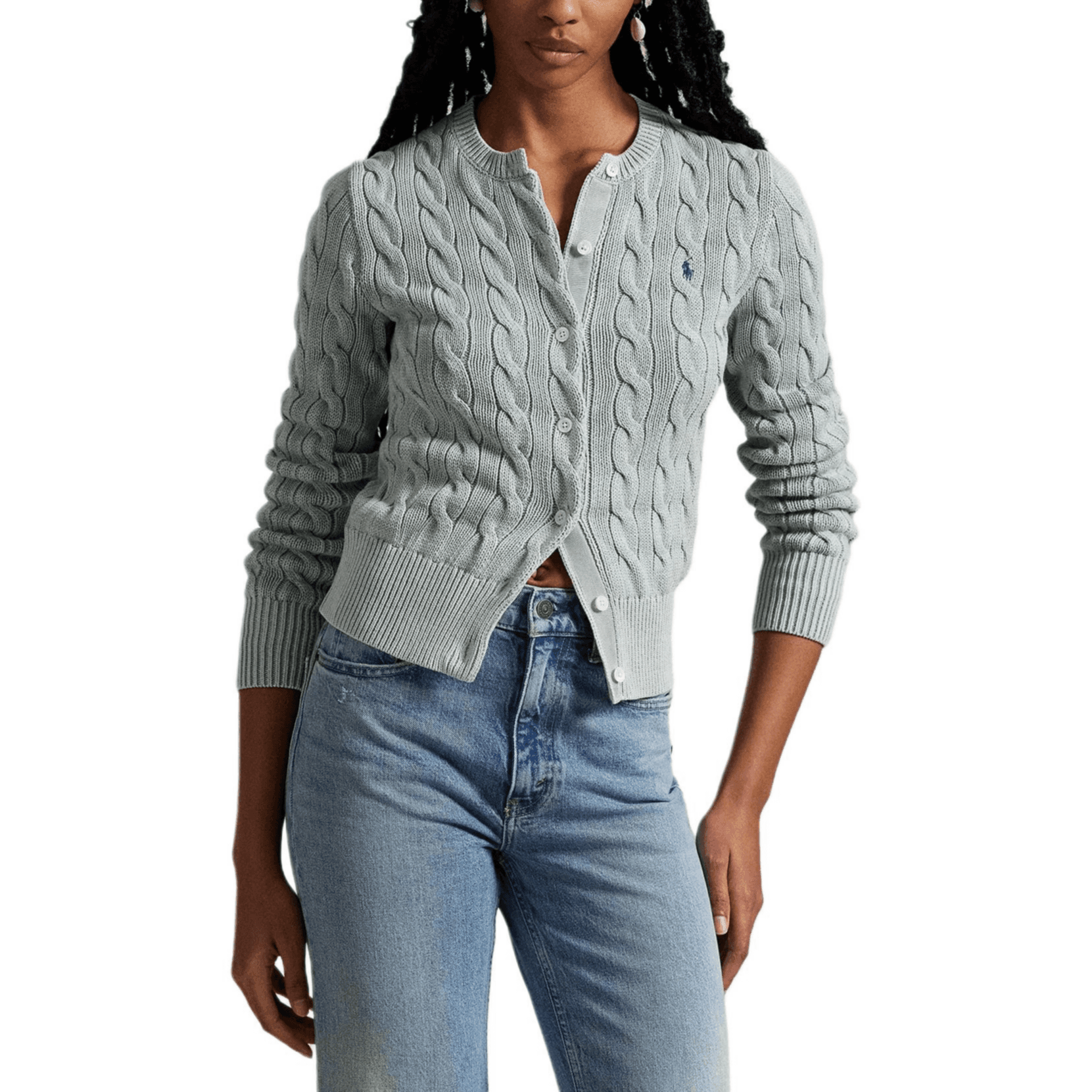 Кофта Polo Ralph Lauren Трикотаж Облегающий Женские Синий - изображение 2