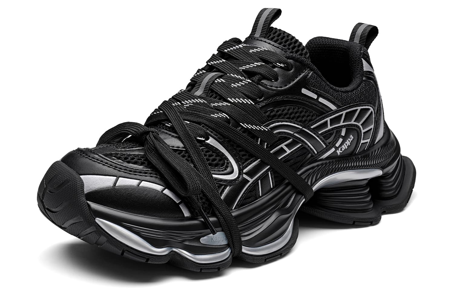 Кроссовки KAPPA Star Halo Shoes Спина To Спина Устойчивые к истиранию Низкие Кроссовки Женские Серебряные - изображение 3