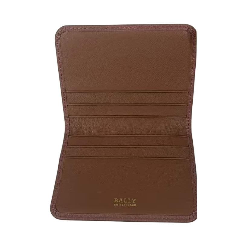 Картхолдер BALLY Клатч Кошелек из коровьей кожи женский розовый коричневый — фото 6