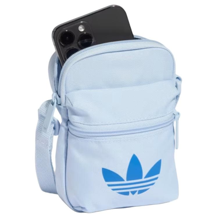 Мини-сумка Adidas Originals Полиэфирное волокно Сумки через плечо Унисекс Кристальный Лазурь - изображение 3