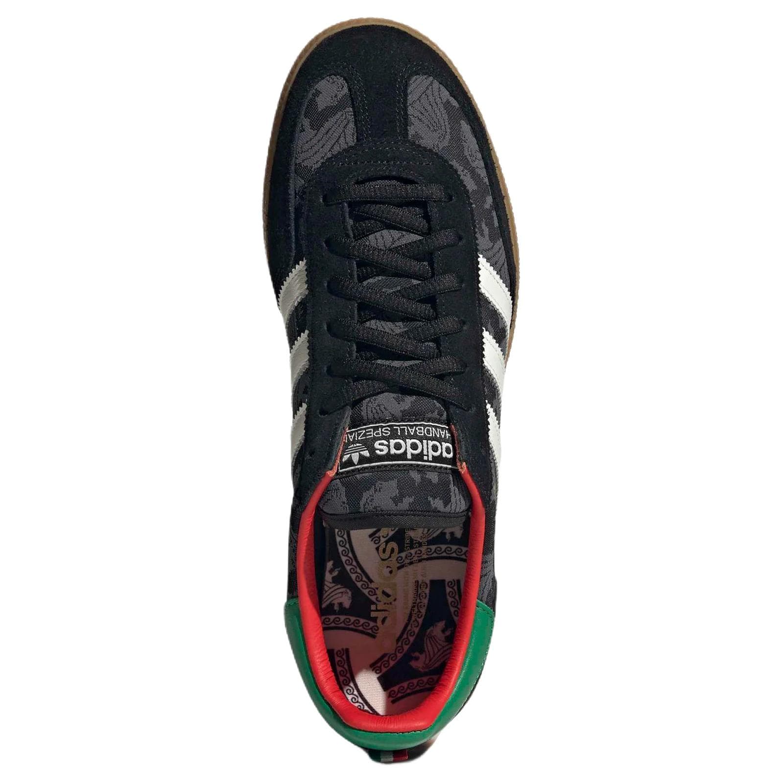 Кроссовки Adidas Originals HANDBALL SPEZIAL Кожа Кеды немецкой армии (GAT) Унисекс Черный - изображение 3