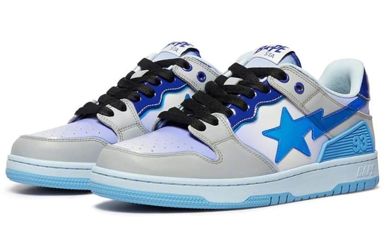 Кроссовки A BATHING APE SK8 STA Blue Gradient - изображение 3