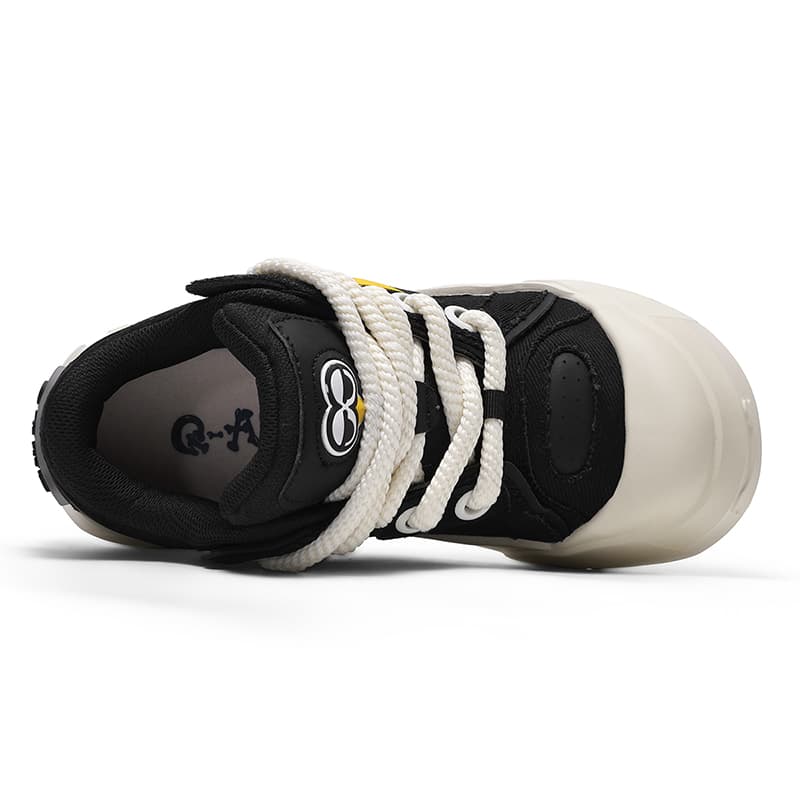 Кроссовки Q-AND Wide toe fringed fabric slimming frayed edge unisex low-top skate shoes - изображение 5