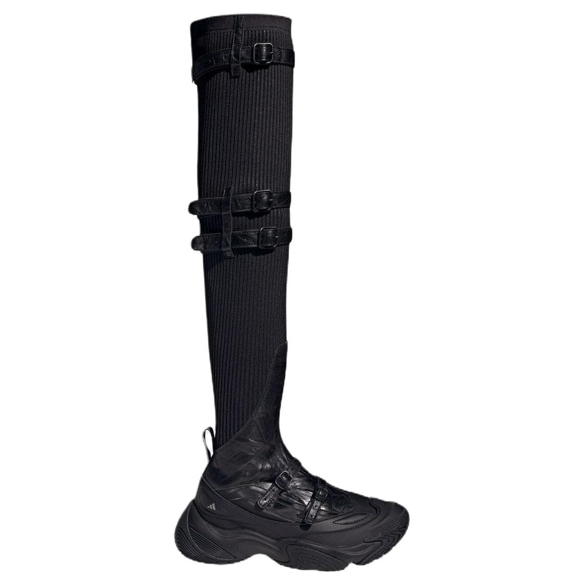 Ботинки Adidas FOS Корова Кожа Over The Knee Botинки Женские Черные - изображение 2