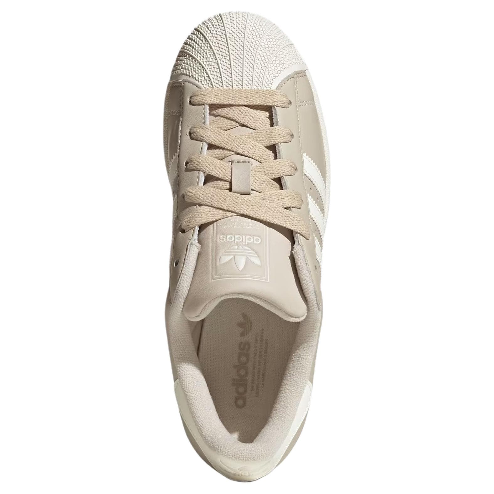 Кроссовки Adidas Originals Superstar 2 Скейтборд Обувь Женская Бежевая - изображение 3