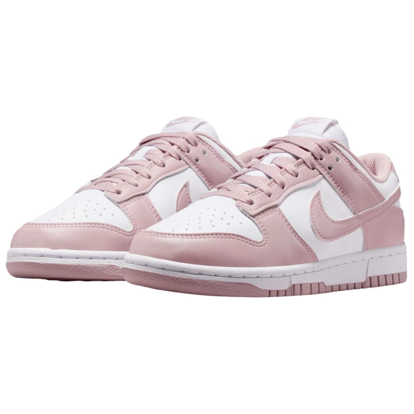 Кроссовки Nike Dunk Амортизация Дышащий Низкий Топ Скейтборд Обувь Женская Розовый Белый - изображение 3