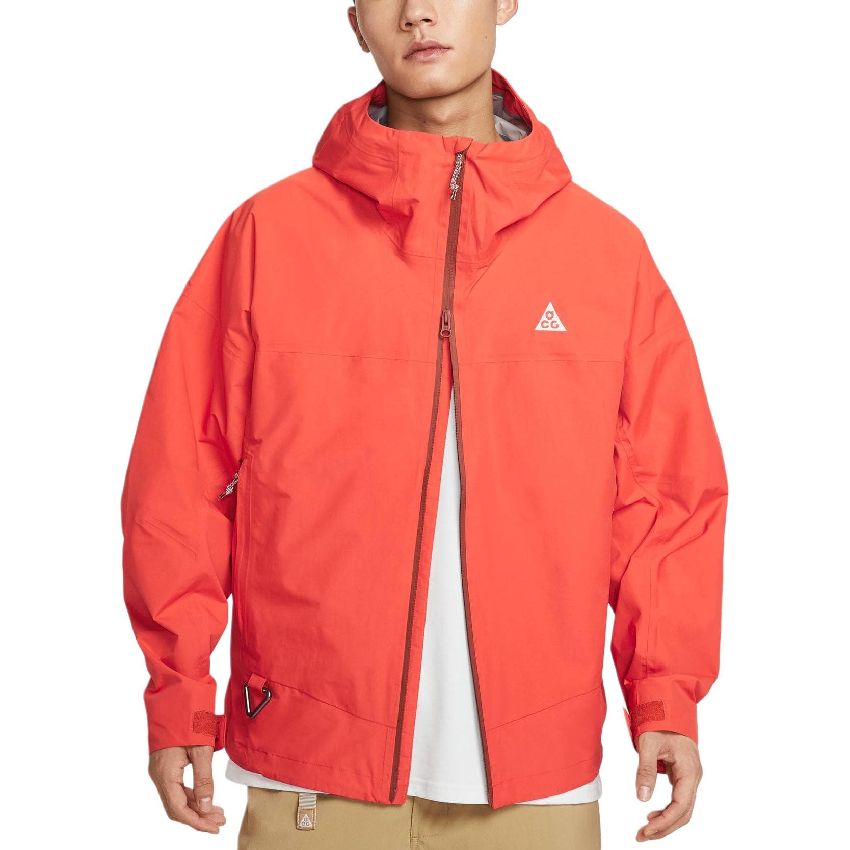 Куртка Nike ACG Штормовой Форма ADV Куртки и Пальто Мужские 633 Страстный Красный Светло-Желтый Коричневый Гора Белый - изображение 3
