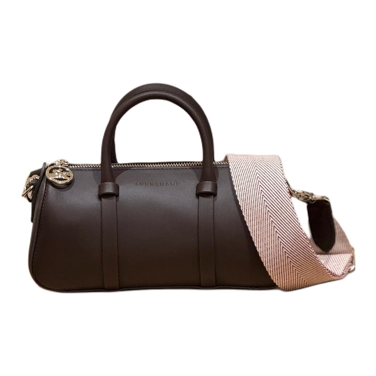 Сумка LONGCHAMP Daylong Телячья кожа Одно плечо Сумка Средний Женский Темно-коричневый - изображение 1