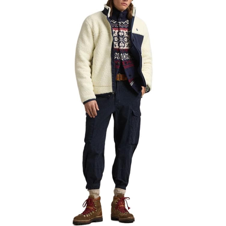 Куртка Пальто Polo Ralph Lauren из бархата мужское кремово-белый - изображение 3