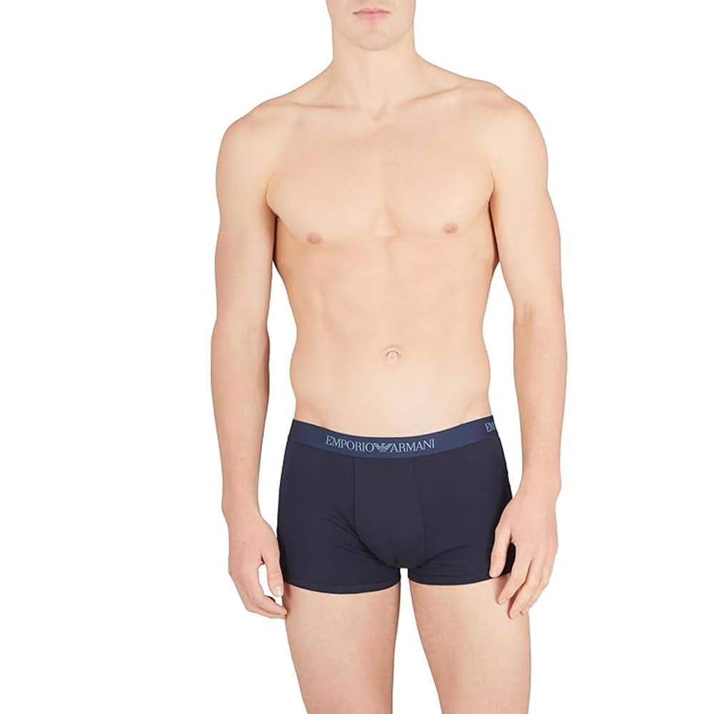 Трусы Emporio Armani FW24 Blue Boxer Briefs 3-Pack - изображение 2
