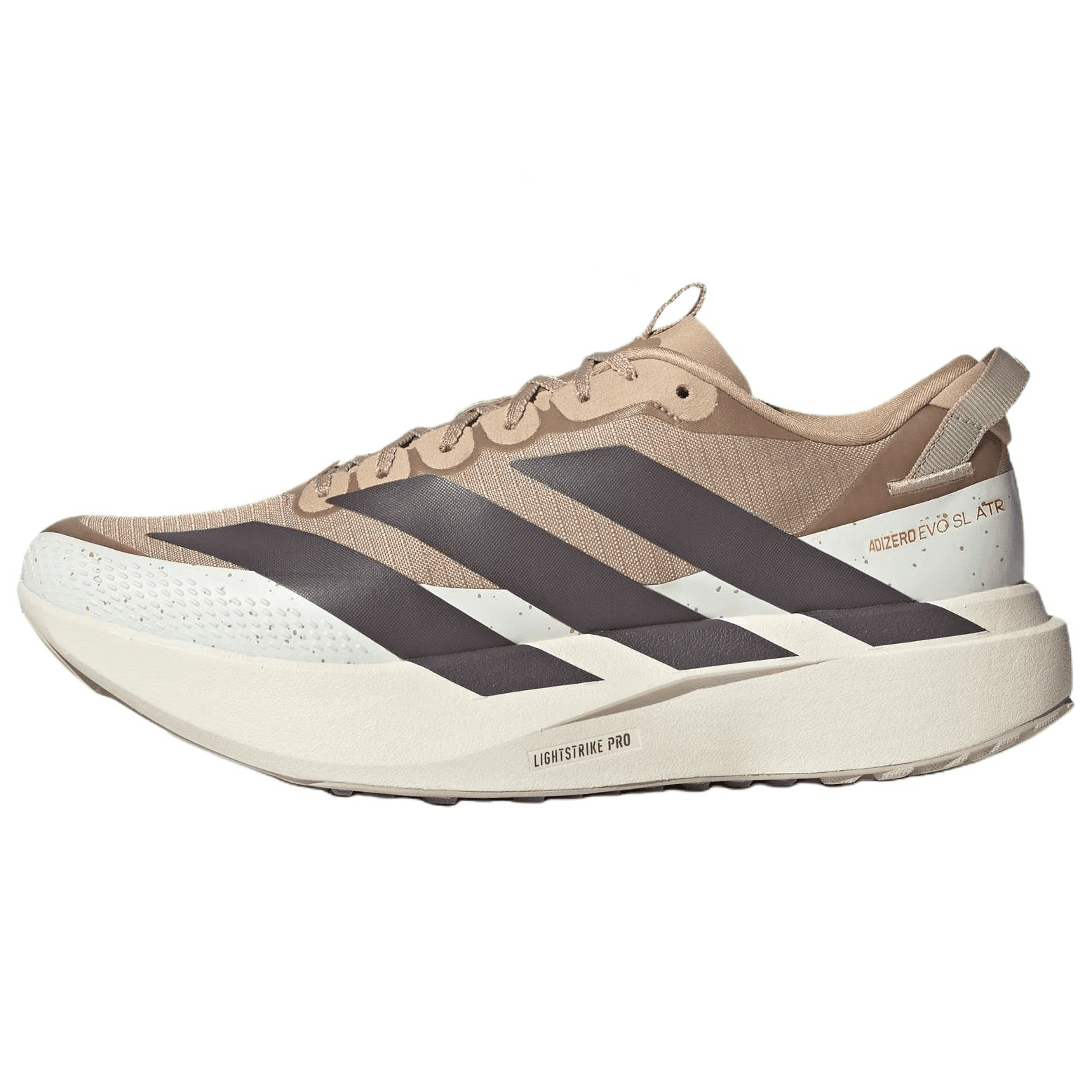 Кроссовки для бега Adidas Adizero Evo SL визуально увеличивает рост кроссовки для бега на длинные дистанции мужские белый умбра - изображение 1