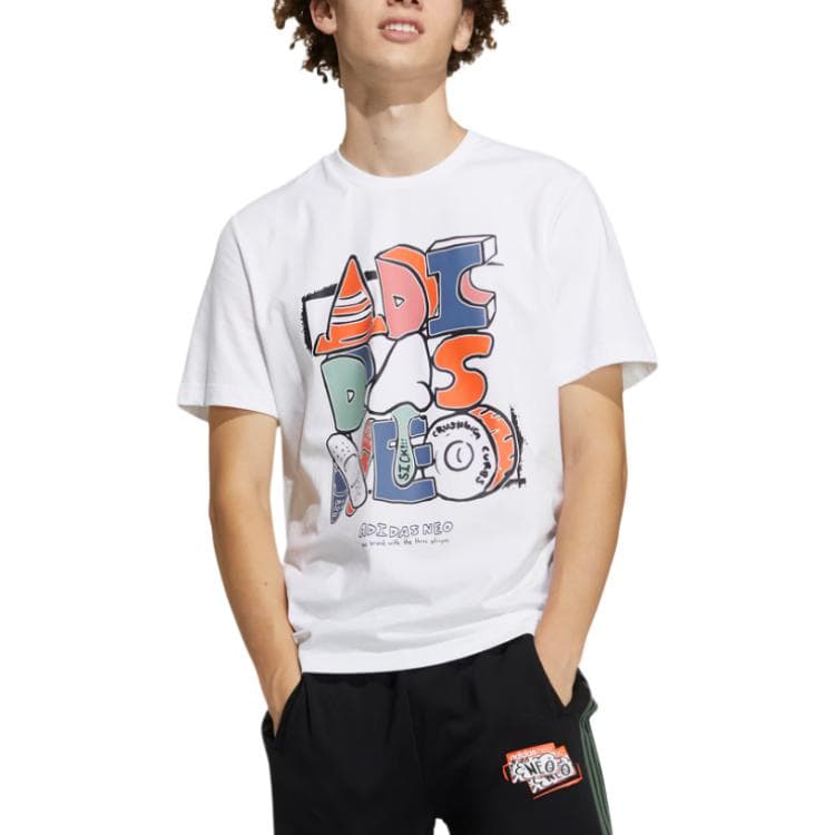 Футболка adidas neo M Ssfv5 Tee1 LogoT — фото 3