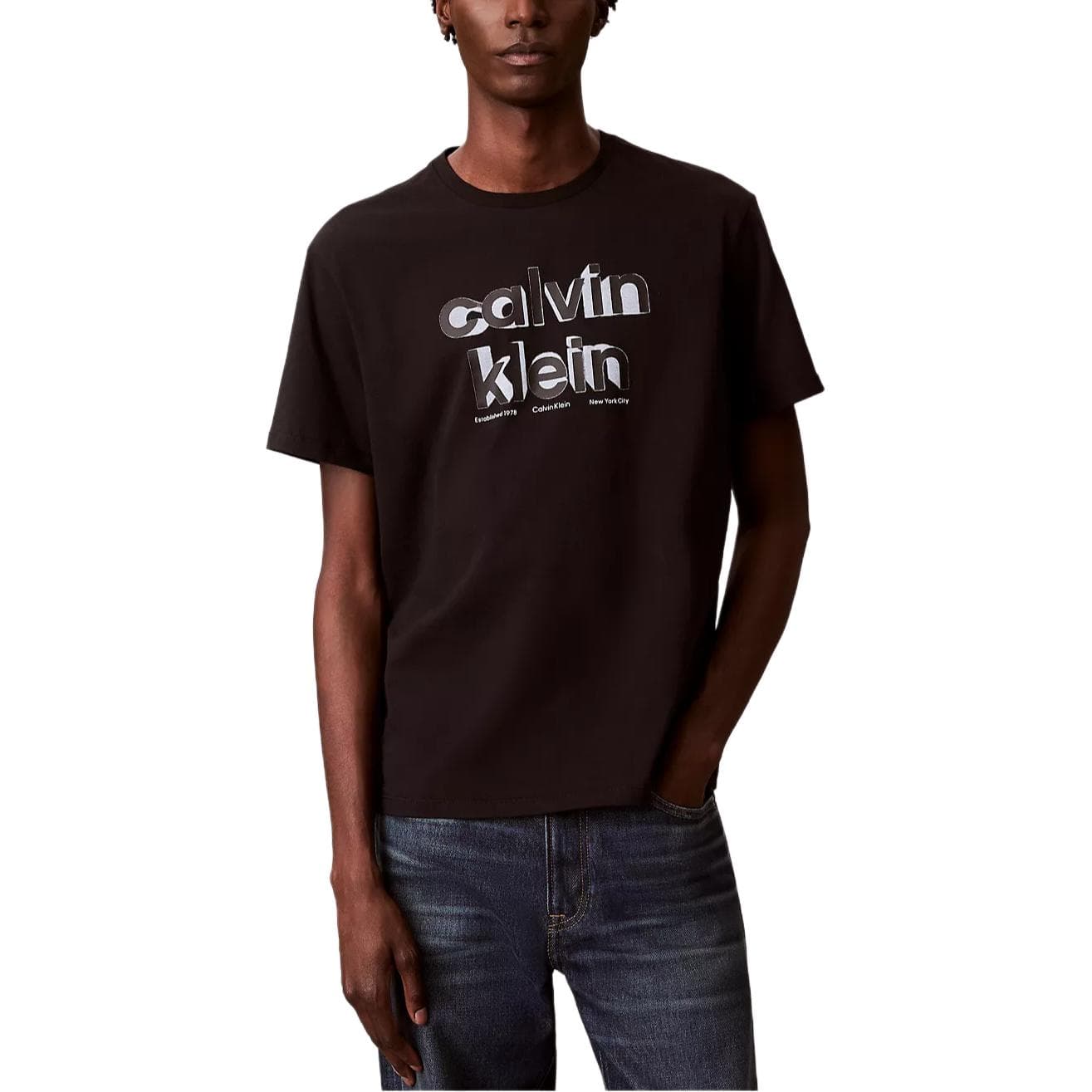 Футболка Calvin Klein Мужские черные футболки - изображение 1