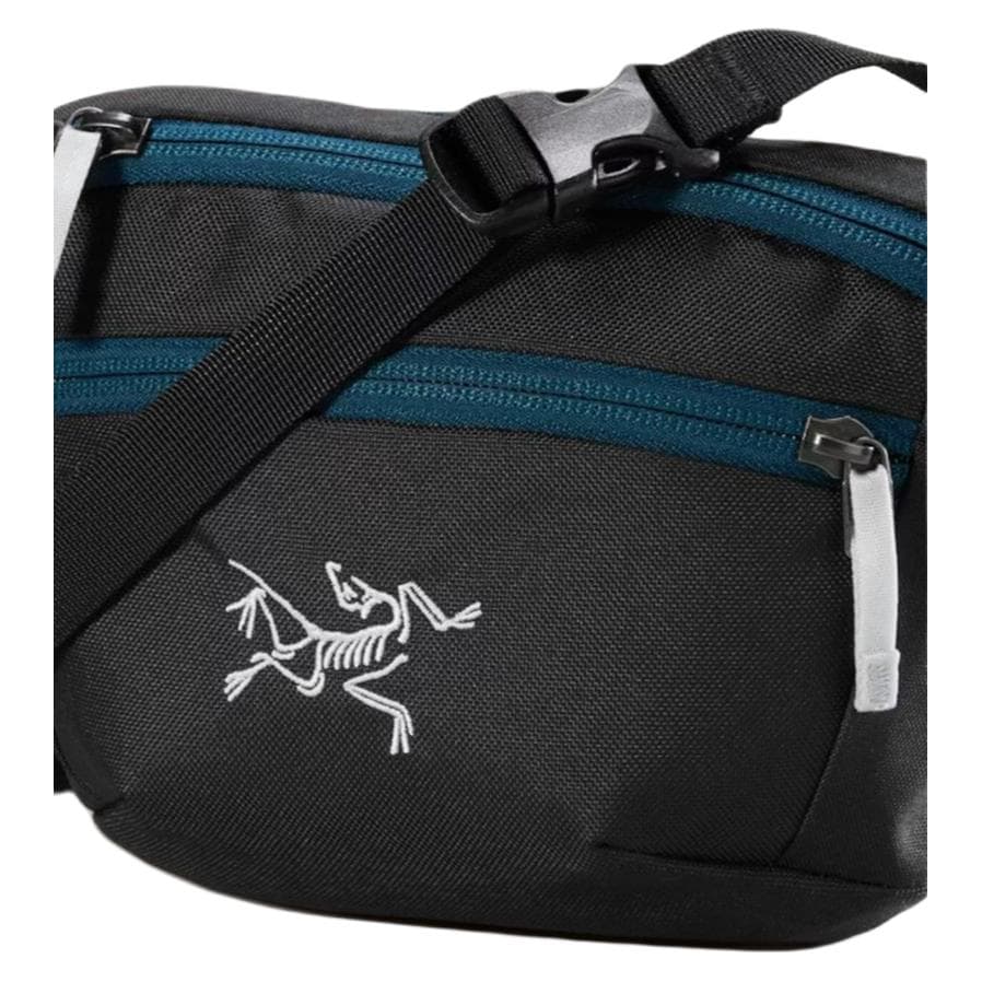 Arcteryx 1,5L Mantis 1 Сумка походная водонепроницаемая из переработанного полиэстера черный с синим унисекс - изображение 3