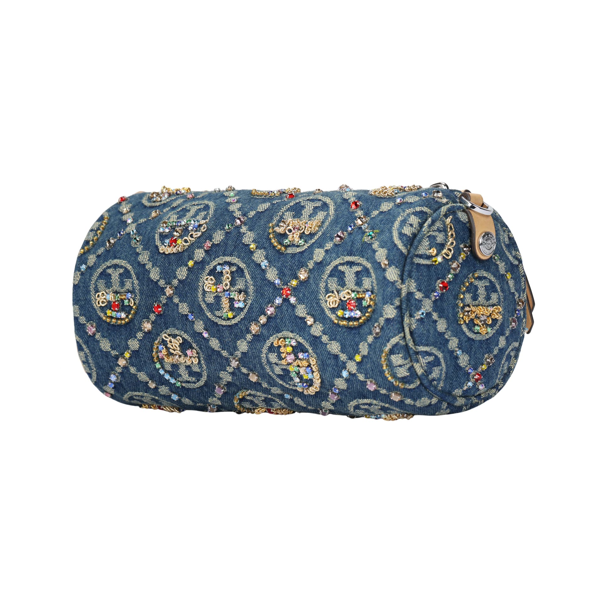 Сумка через плечо Tory Burch T Monogram Shoulder Bag Denim Blue - изображение 2
