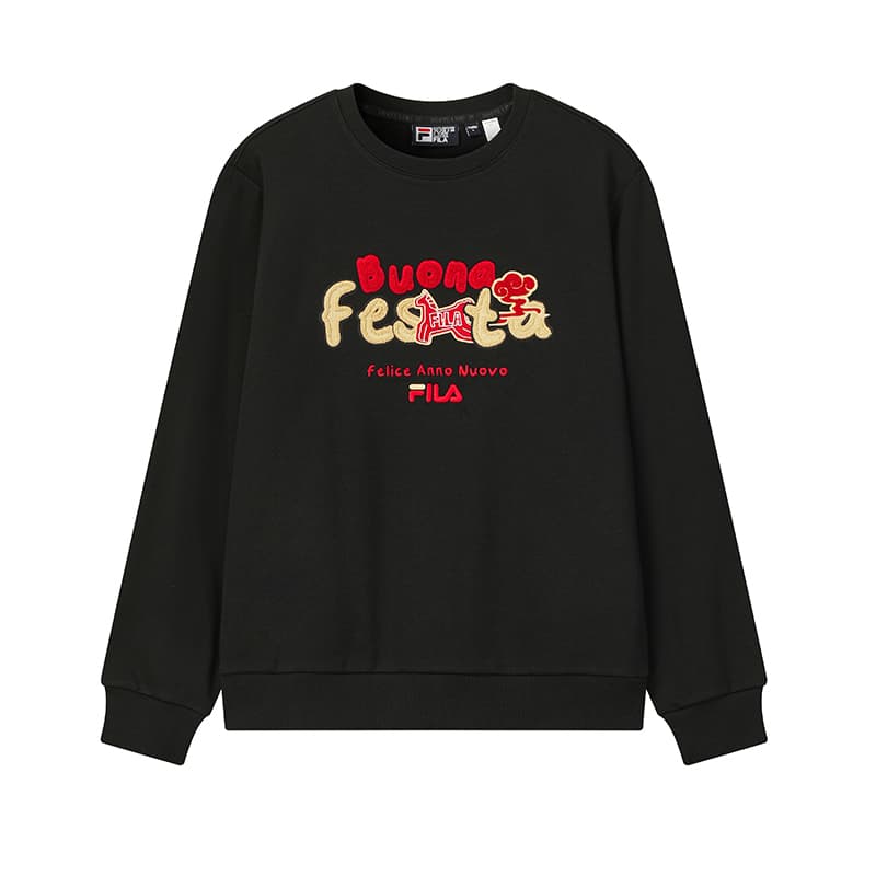 Худи FILA CNY Толстовка Унисекс Черный - изображение 1