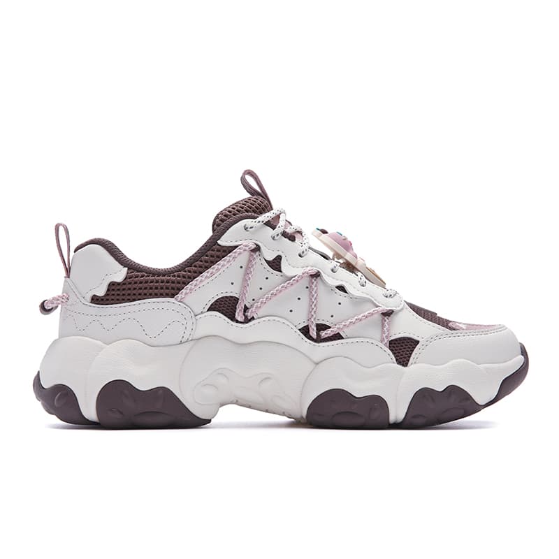 Кроссовки FILA FLUID 6 Low Топ Толстая подошва Кроссовки Женские Белый Коричневый - изображение 2