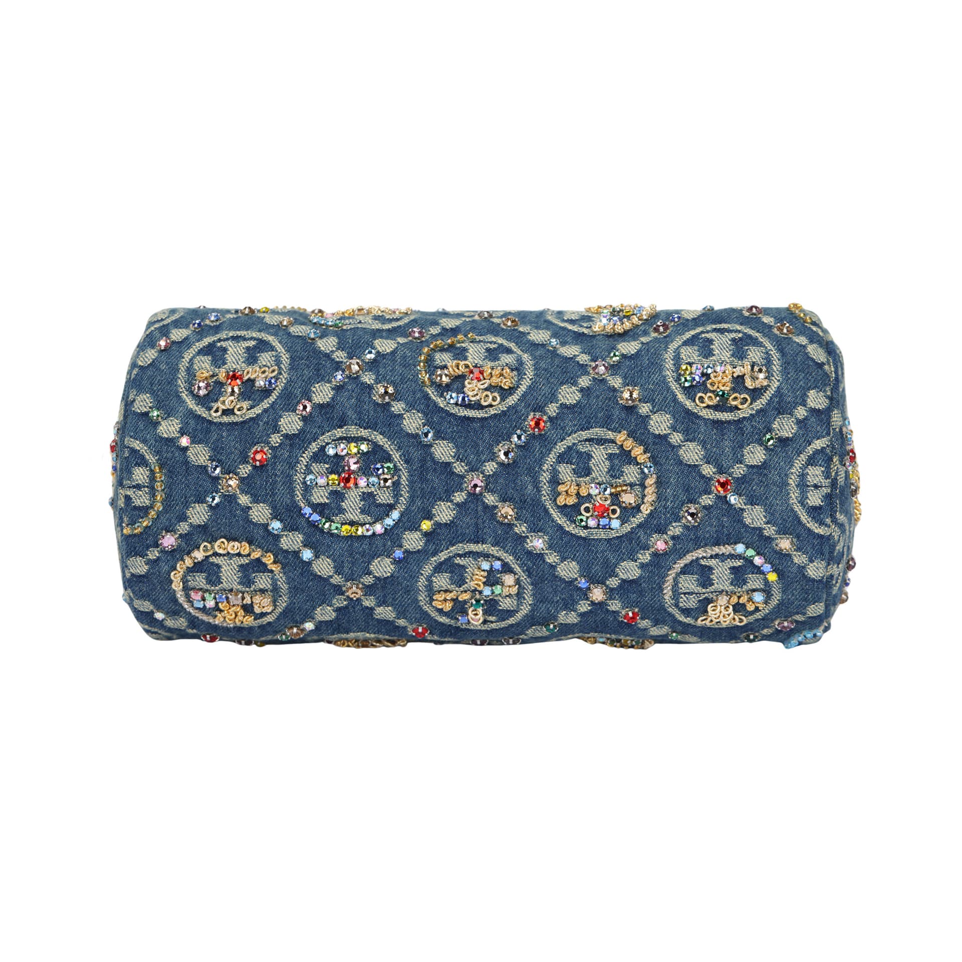 Сумка через плечо Tory Burch T Monogram Shoulder Bag Denim Blue - изображение 3