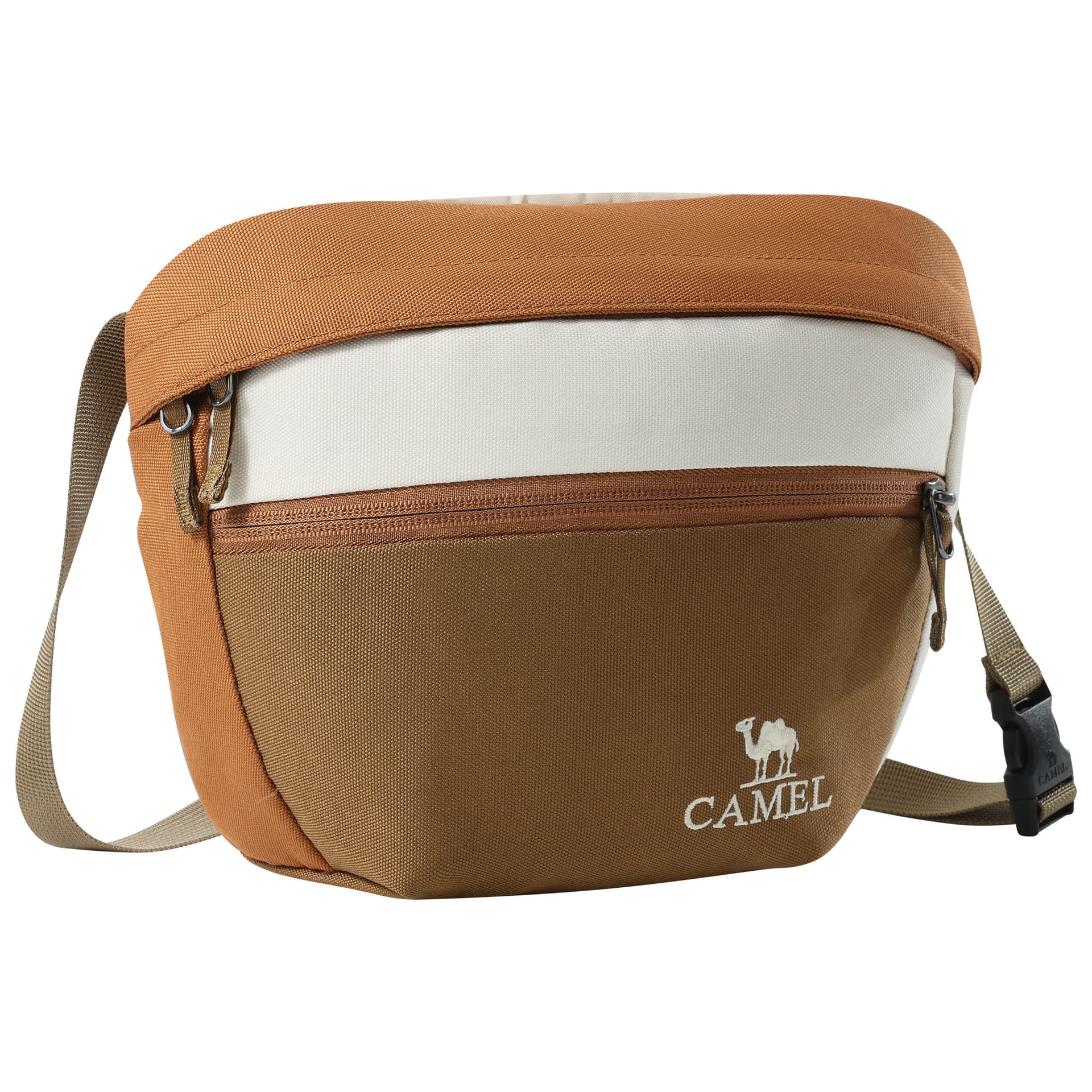 Сумка через плечо Camel Fabric Crossbody Bag Unisex Multicolor Верблюжий тканевый кросбоди сумка унисекс разноцветная - изображение 3