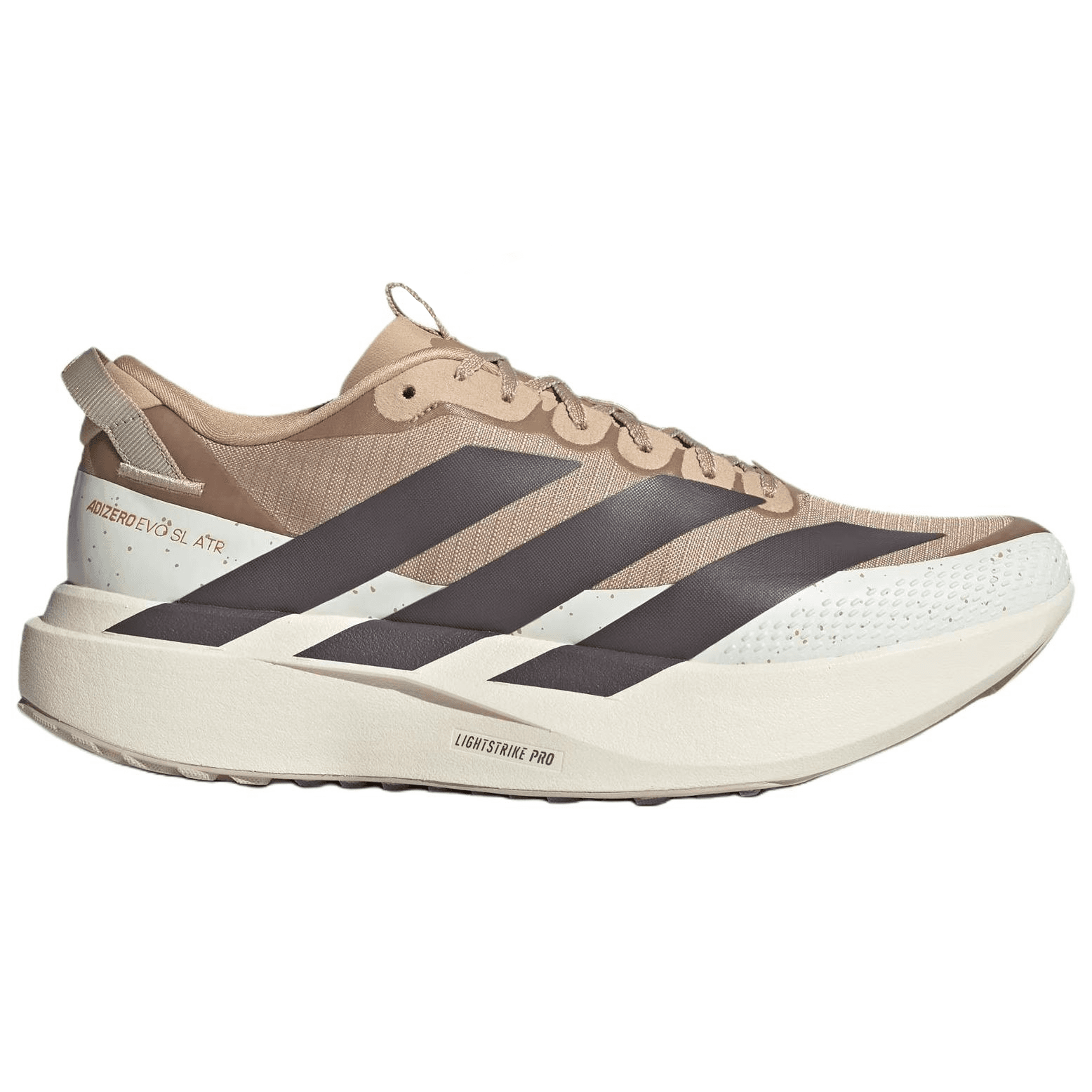 Кроссовки для бега Adidas Adizero Evo SL визуально увеличивает рост кроссовки для бега на длинные дистанции мужские белый умбра - изображение 2
