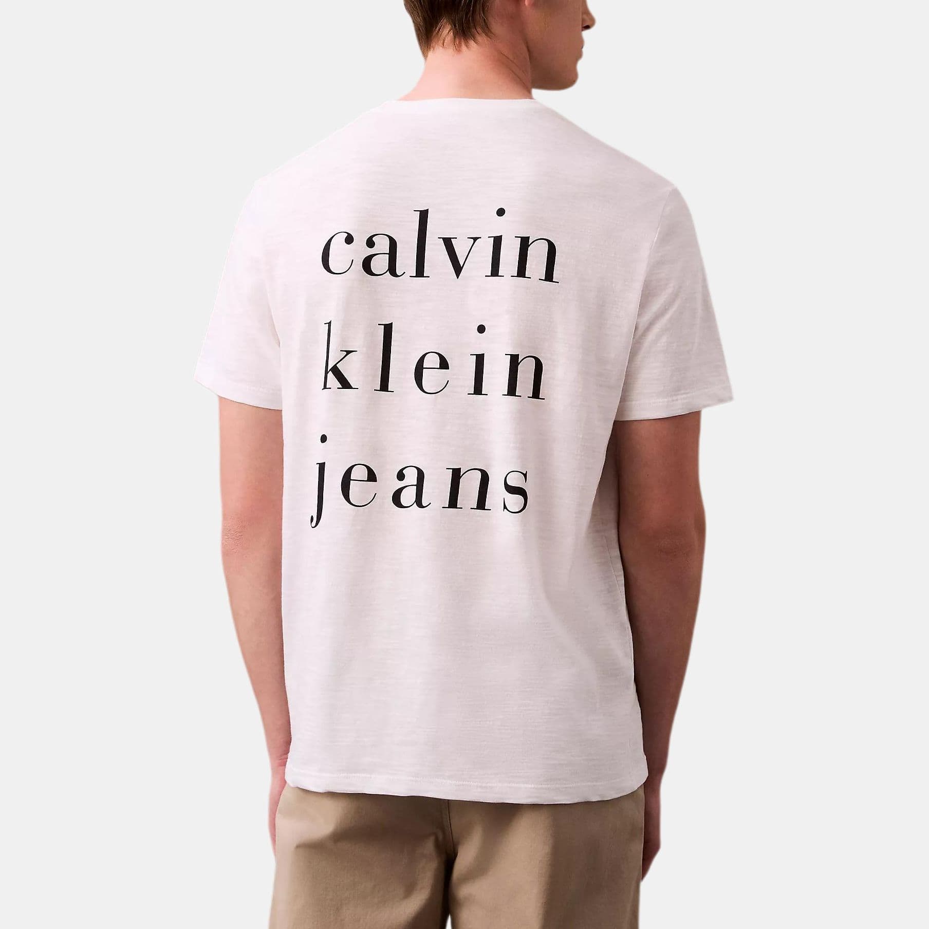 Футболка Calvin Klein T-рубашка мужская ярко-белая - изображение 2