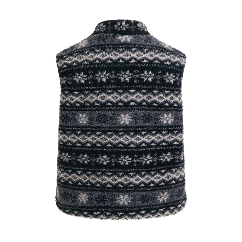 HEYABC Черный Fair Isle Жилет Женские Жилеты - изображение 2
