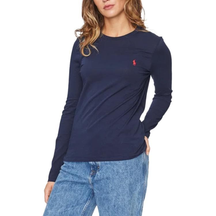 Футболка Polo Ralph Lauren Футболка Женские Морской синий Стандартный размер - изображение 4