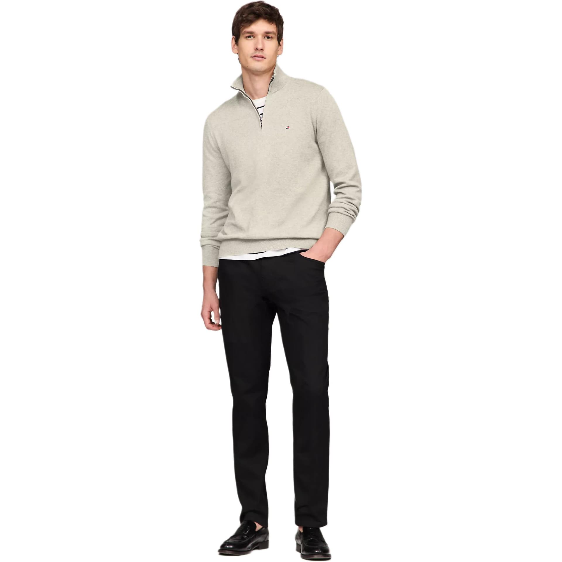 Худи Tommy Hilfiger Толстовка мужское стиль овсяный - изображение 3