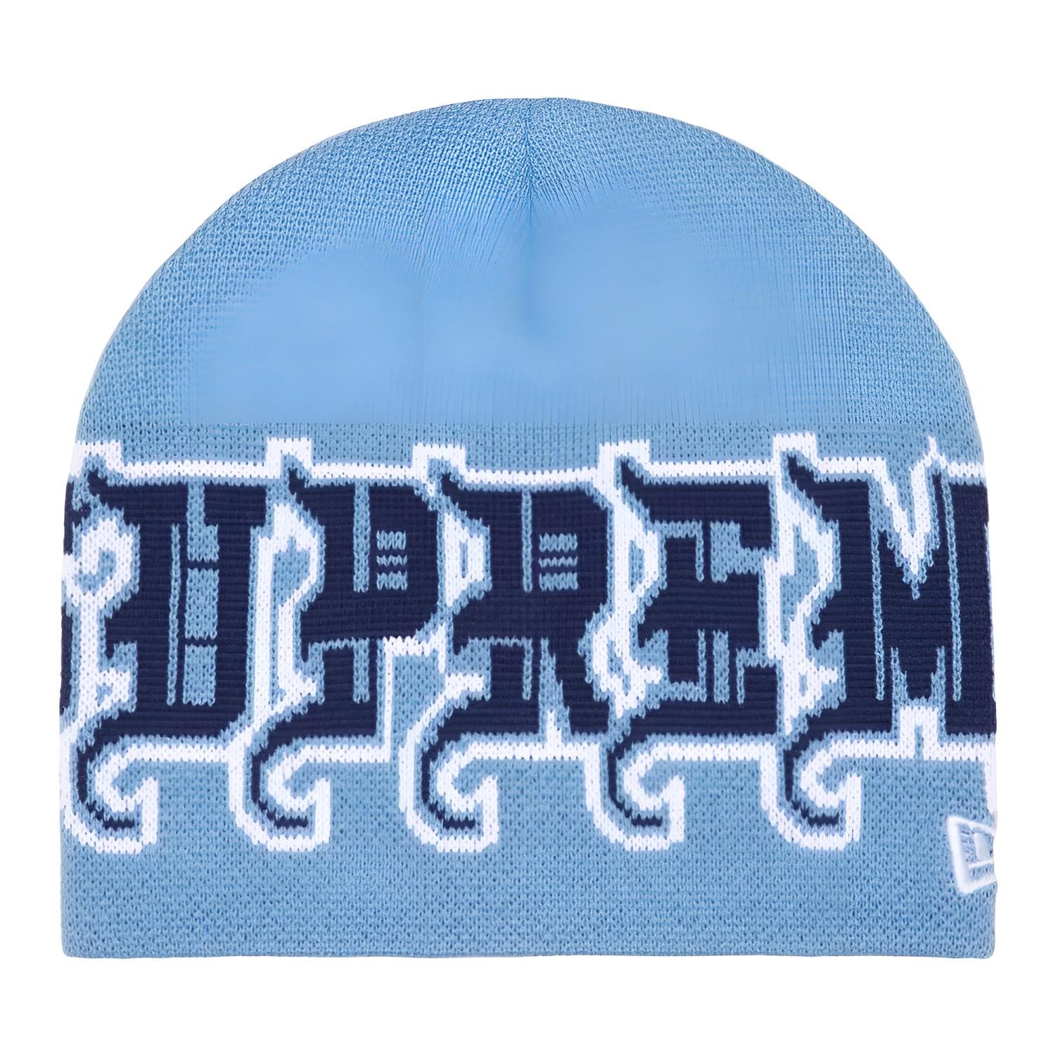 Шапка Supreme X New Era Акриловые Шапки Унисекс Морской Синий Коричневый Красный Белый Светло-Синий Черный - изображение 1