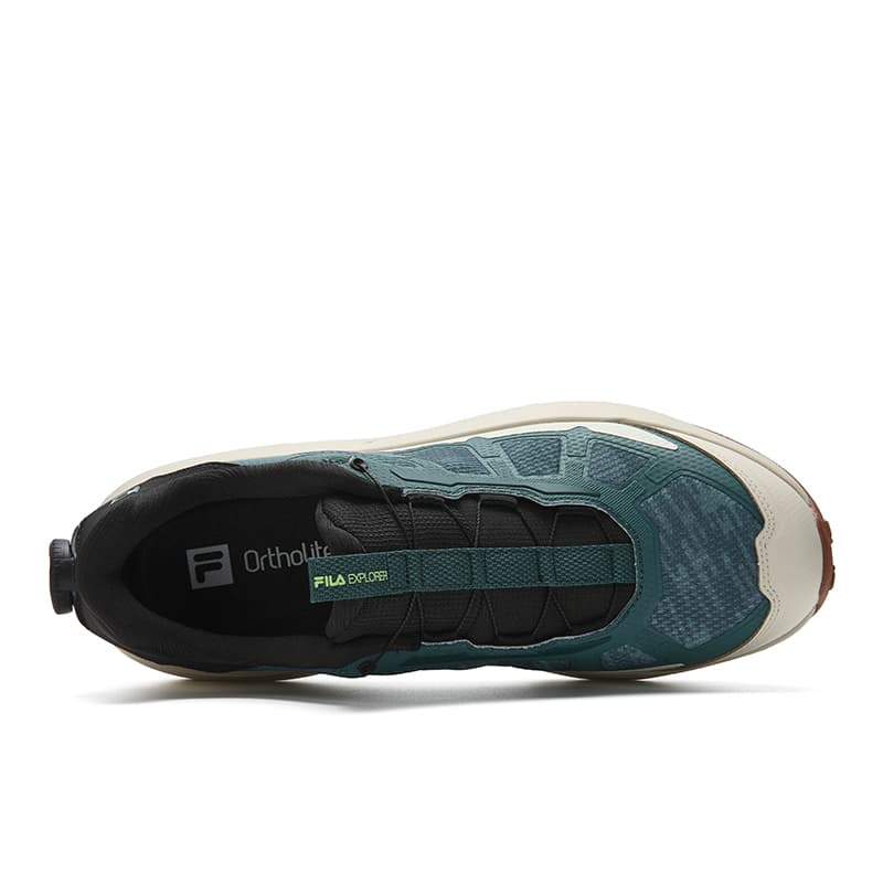 Кроссовки fila BOA EXPLORER 3+ Низкий Топ Уличная Обувь Мужская Серебряный Сосновый Зеленый - изображение 4