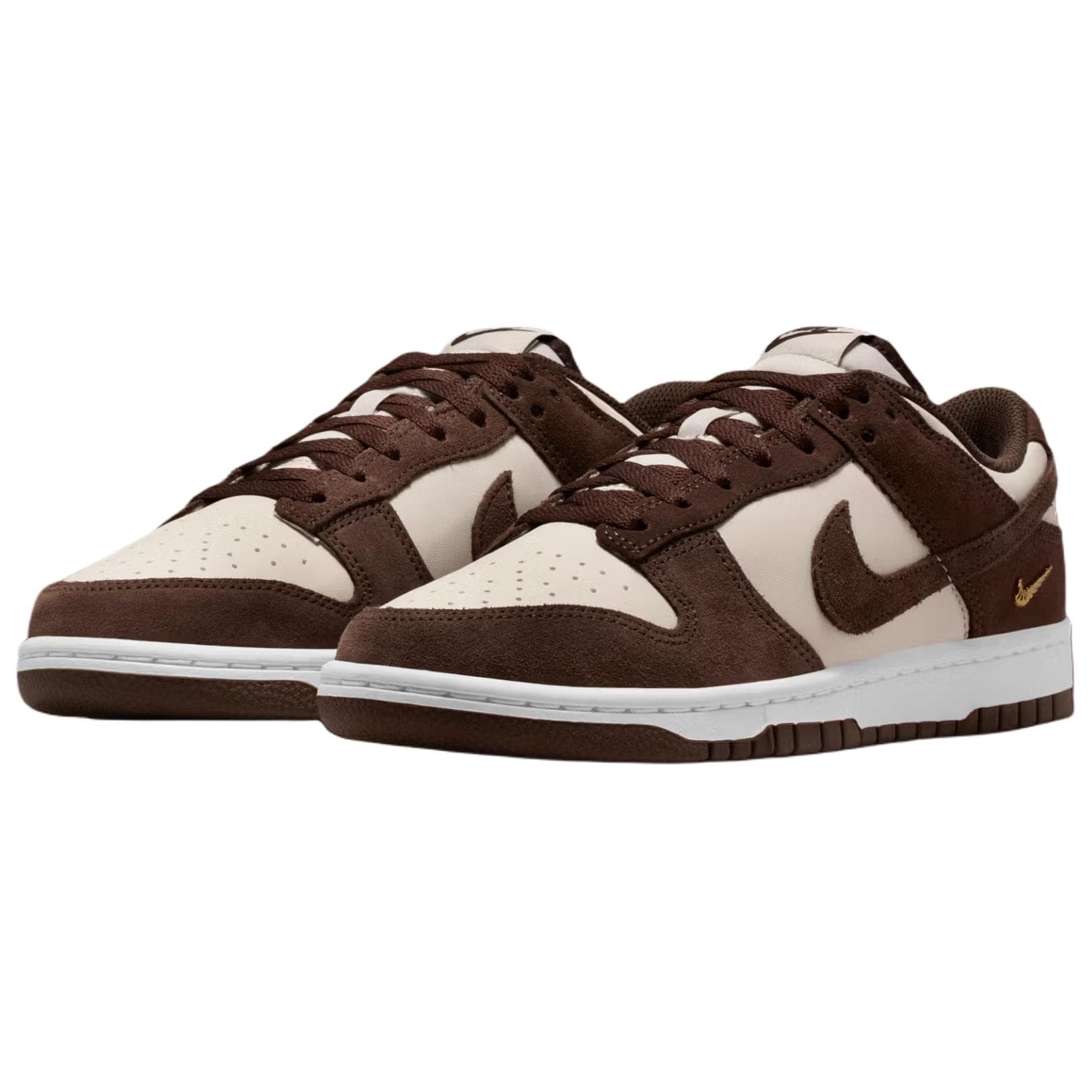 Кроссовки Nike Dunk Амортизация Низкие Кеды Скейтборд Обувь Женские Коричневые - изображение 3