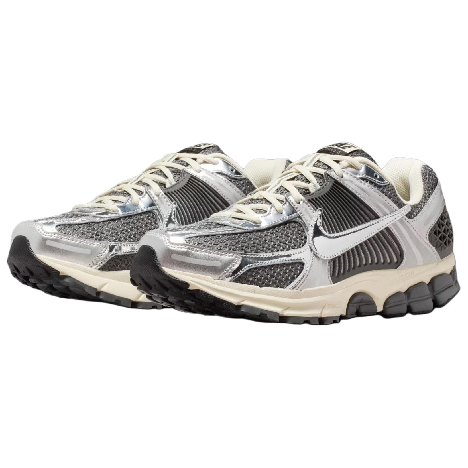 Кроссовки для бега Nike Zoom Vomero 5 Дышащий Low Топ Повседневные кроссовки для бега Мужской Серо-серебристый - изображение 3