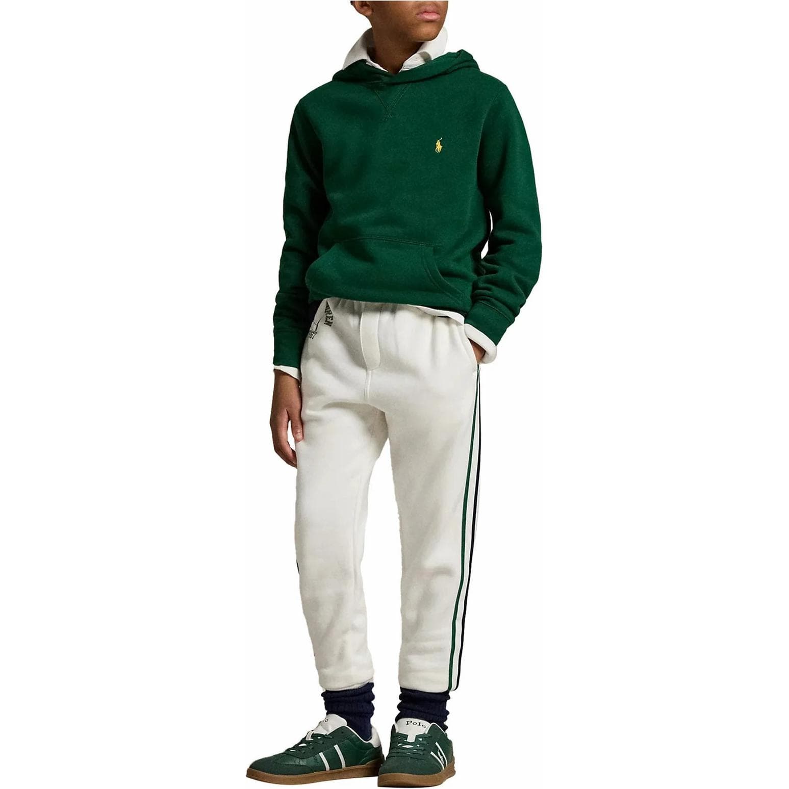 Толстовка Polo Ralph Lauren зеленое детское - изображение 3