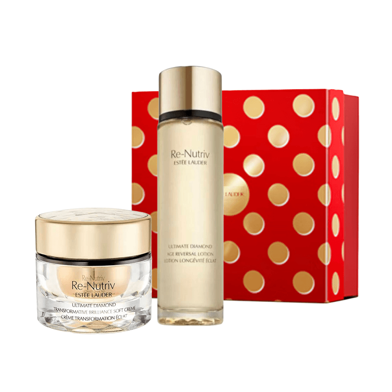 Маска для лица ESTEE LAUDER Белый Золото Черный Ромб Сияющий Комплект для ухода за кожей 2025 Рождественская коллекция - изображение 1