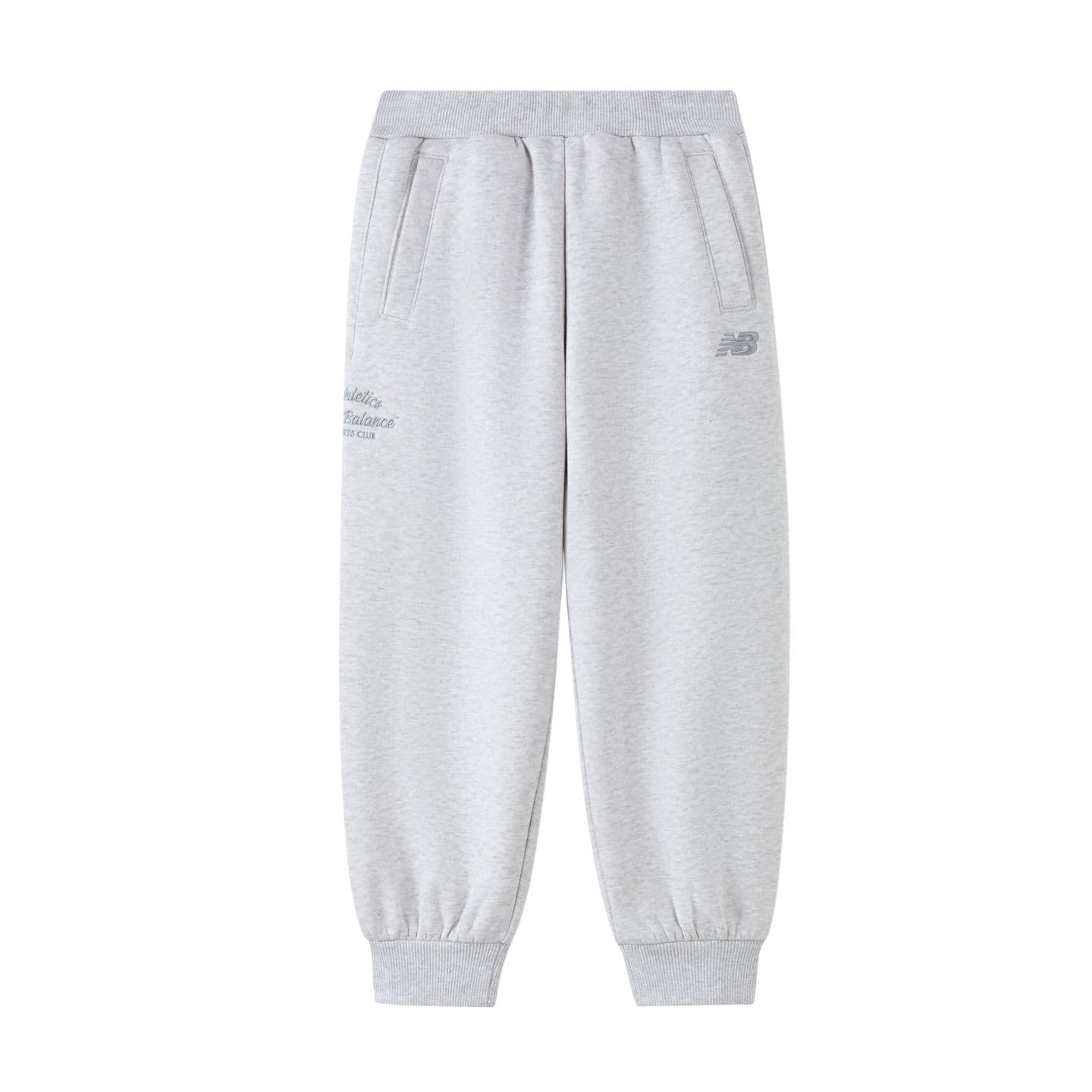 new balance Светло-серый Kids Спортивные трикотажные брюки - изображение 1
