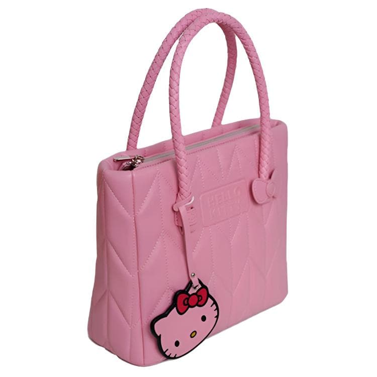 Сумка Sanrio Хелло Китти Классический Милый и симпатичный Универсальный Сумка Тоут PU Сумки Обычный размер Женский Розовый - изображение 3
