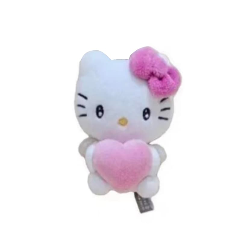 Санрио Kitty Ангел Hugging Heart Мягкие брелоки-игрушки Длина корпуса 8 см - изображение 1