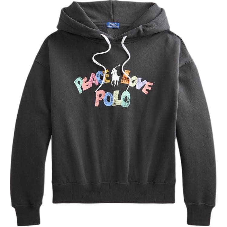 Худи Polo Ralph Lauren Толстовка свободный крой женский черный - изображение 1
