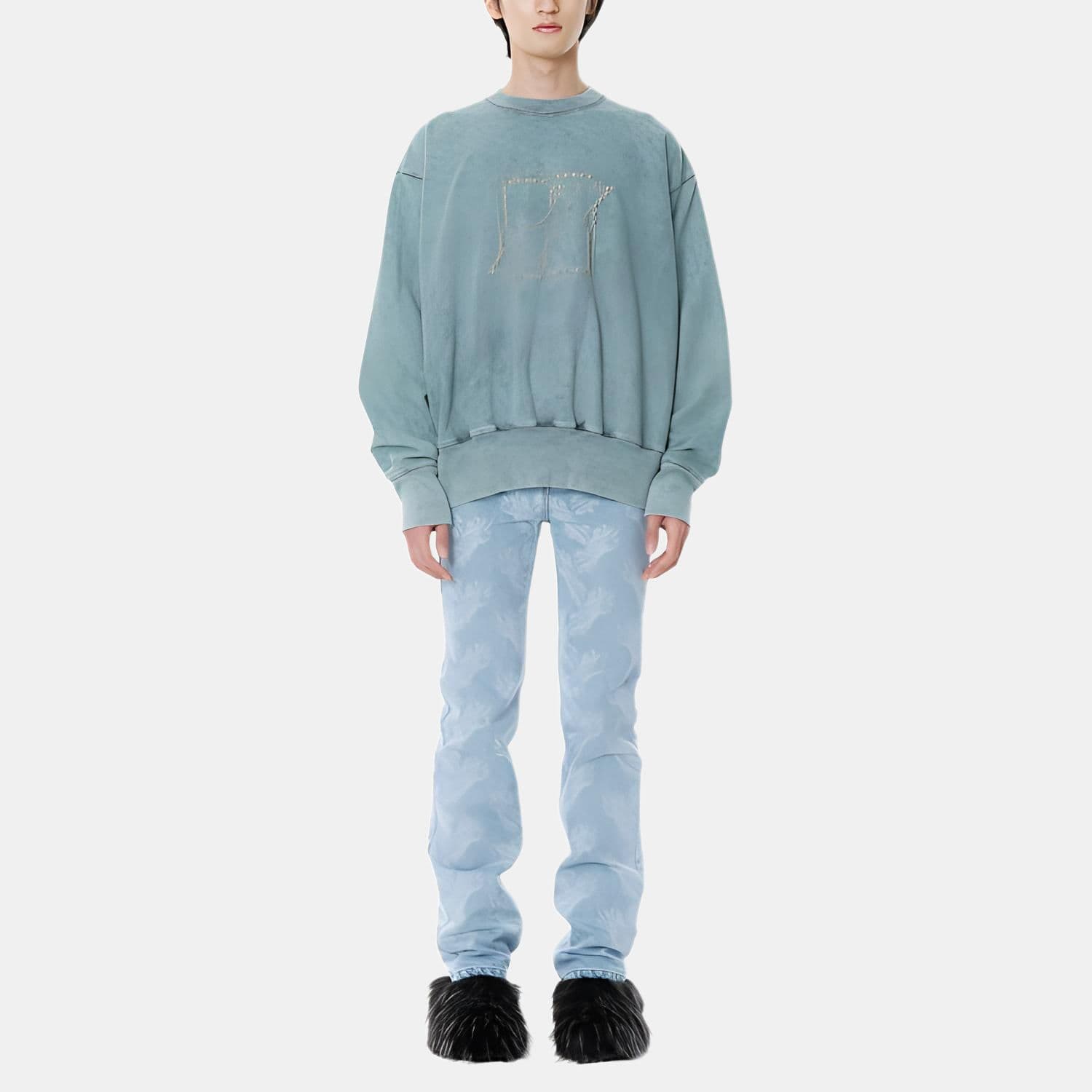 Худи WE11DONE FW21 Logo - изображение 3