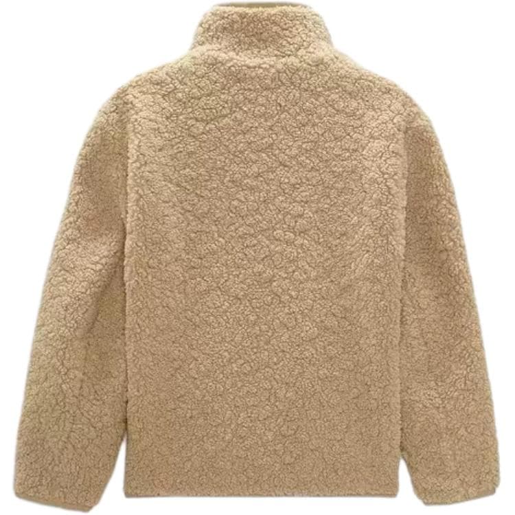 ZARA Бежевый Мужской Флисовый Пуховик - изображение 2