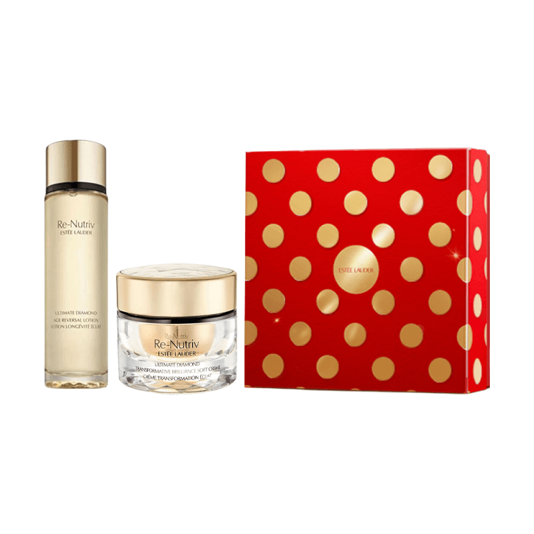 Маска для лица ESTEE LAUDER Белый Золото Черный Ромб Сияющий Комплект для ухода за кожей 2025 Рождественская коллекция - изображение 2