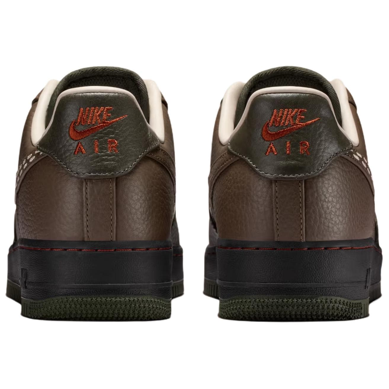 Кроссовки Nike Air Force 1 Амортизация Скейтборд Обувь Мужской Коричнево-зеленый - изображение 5