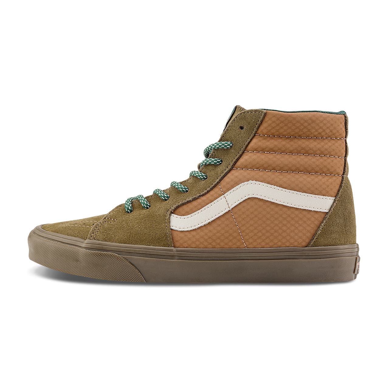 Кроссовки Vans Коричневый Горный стиль Цветовой блок Хай-топы Повседневная обувь для скейтборда Унисекс - изображение 1