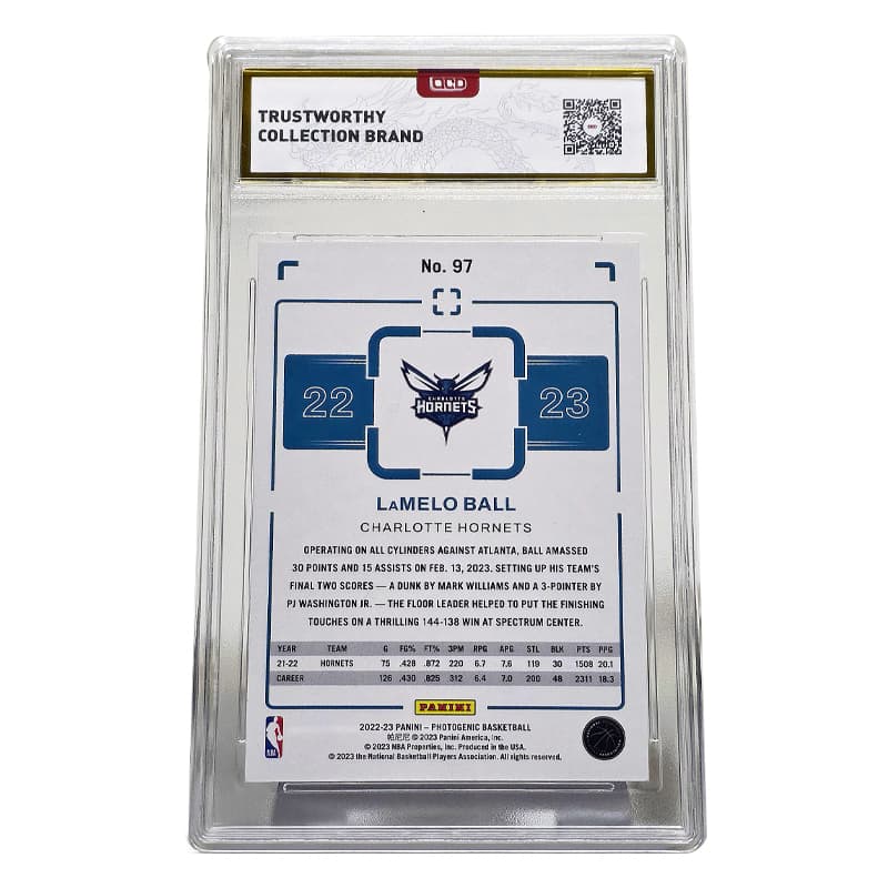 PANINI ЛаМело Болл Звезда Карта 23 Горизонтальная Подпись Коллекция Сертифицированные Карты 1 Упаковка - изображение 2