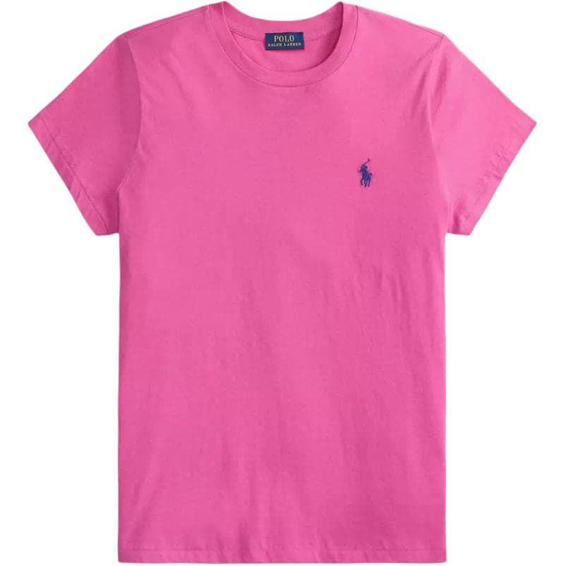Футболка Polo Ralph Lauren T-рубашка женская тон розовый классическая версия - изображение 1